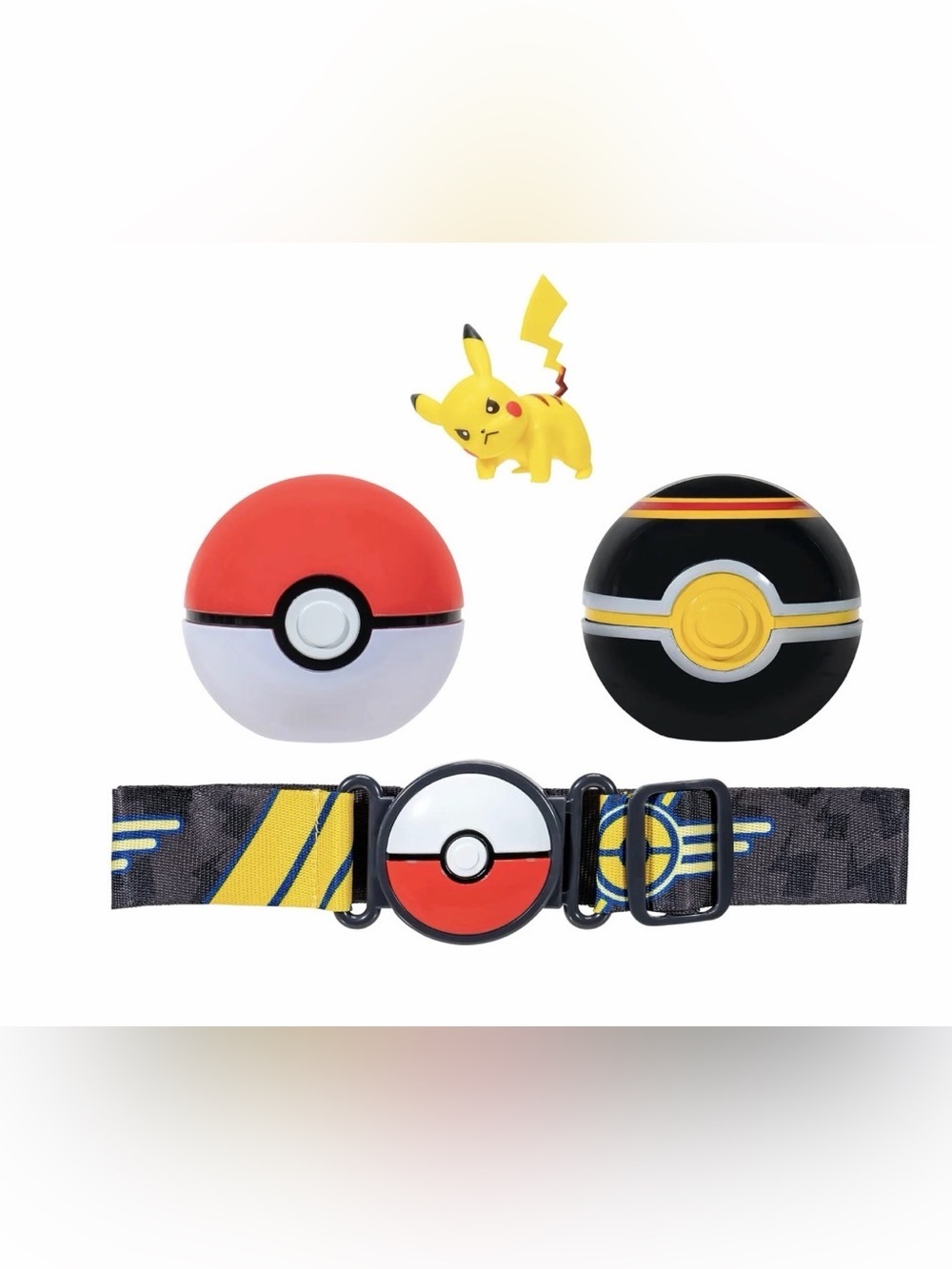 Pokemon PKW2718 Clip 'N' GO Belt Set-Includes 2-Inch Pikachu Battle Figure with